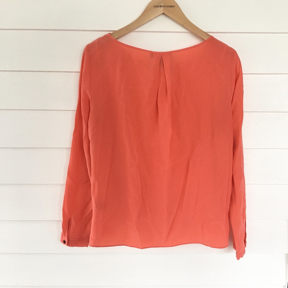 LAUREN RALPH LAUREN LONG SLEEVE SILK BLOUSE WOMENS SIZE M - Picture 7 of 15